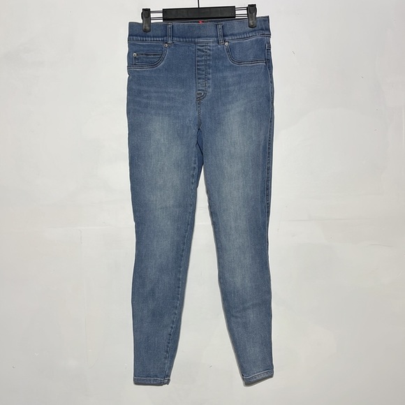 SPANX Light Vintage Wash High Rise Ankle Skinny Jeans Size Medium - Picture 2 of 10